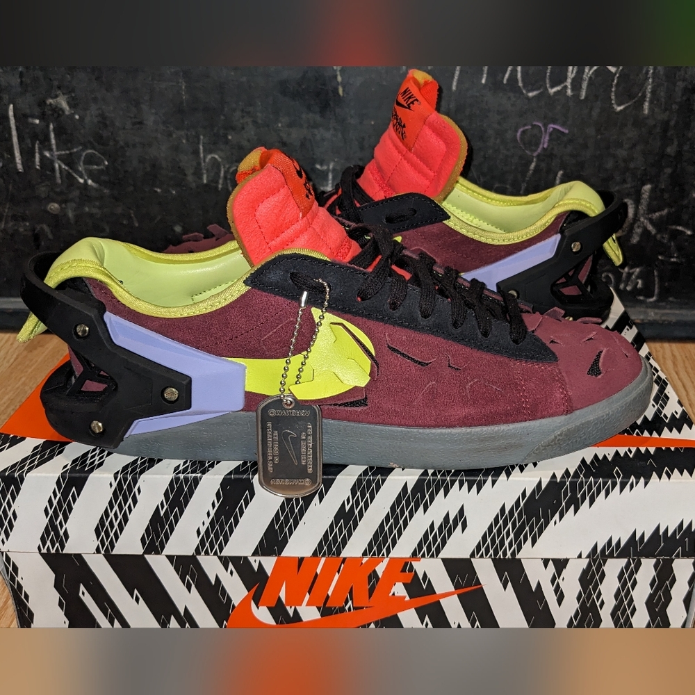 Nike SB Blazer Low Acronym Night Maroon